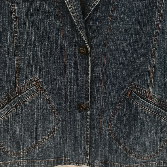 Nordstrom women’s Denim Blazer - Picture 3 of 5